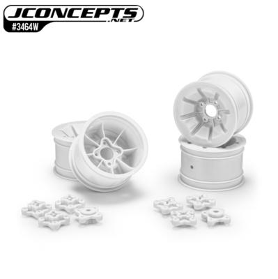 Jantes Arrieres "PIONEER" 2.2" pour RC10 avec axes de 1/4" & 3/16" (2 paires) (choix de couleurs) J-CONCEPTS