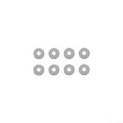 Ecrous blancs nylon 4-40 (8) TEAM-ASSOCIATED