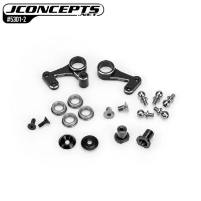 UK-RC10 1989 Stealth, Aluminum Steering Bellcranks, Set BLACK JCONCEPTS