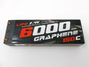 Accu Lipo Stick 6000 150C 2S 7.4v Graphène Low Gravity (prise PK 4mm) 2S1P WS-LINE