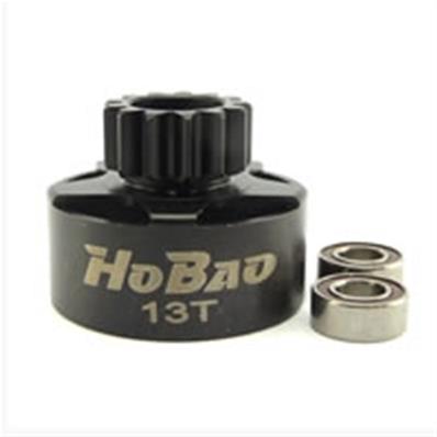 Cloche d'embrayage 13 dents + roulements (2) HOBAO RACING