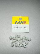 Ecrou nylon 4-40, 3/16" hex blanc (20) FAN RC