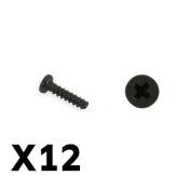 Vis PBH M2x8 mm (12) FTX-RC