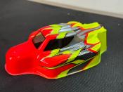 Carrosserie "MYSTRAL" Rouge Fluo/Gun Métal/Jaune Universel WS-LINE