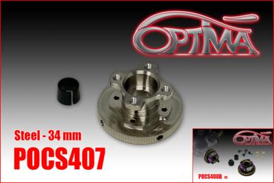 Volant moteur acier option pour embrayage CS400-34mm OPTIMA