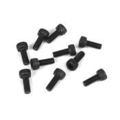 Vis têtes cylindriques M3x8mm noires (10) TEKNO-RC