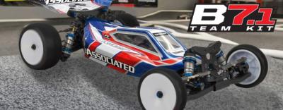Spare parts and options 1/10th TT Associated B7.1/B7.1D