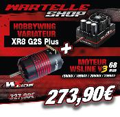 Combo Variateur XR8 PLUS G2S 200 Amp + Moteur 4268 2025 V3 (KV au choix) WS-LINE
