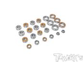 Kit complet de roulements étanches pour Sworkz S14-3 (24pcs) T-WORK'S