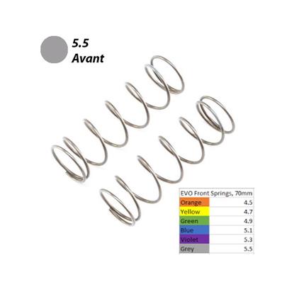 Ressorts 16mm avants EVO 5.5 gris (2) 8B 4.0 LOSI