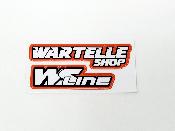Stickers Wartelle-shop/WS-Line 80x40mm  (différentes couleurs) WS-LINE