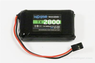 Accu d'émission radio Futaba 2800 mAh 7.4v AVIOTIGER