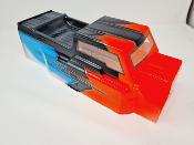 CARROSSERIE ET48 2.0 ROUGE/GUN METAL/BLEU PEINTE POUR TEKNO ET48 2.0
