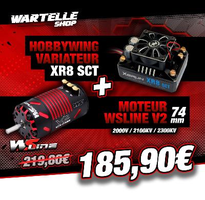 Combo ESC XR8 SCT + NEW Moteur 4274 V2 au choix WS-LINE