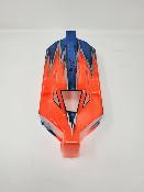 CARROSSERIE EB48 2.x ORANGE FLUO/BLEU METAL PEINTE POUR EB48 2.0 - 2.1 - 2.2 TEKNO-RC
