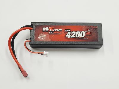 Accu Stick 4200 mAh 2S 7.4V 40C (prise DEAN intégré) WS-LINE