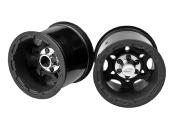 Jantes TENSE 2.2" arrière pour Stampede/Rustler Noire (2)