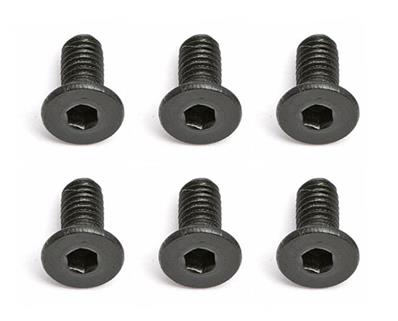 Visserie têtes coniques FHCS 2.5 x 6 mm (6)