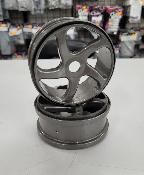 OCCASION - Jantes Buggy 1/8 5 branches grises (2) HOBAO