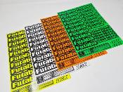 Autocollants FUTABA - différents choix de couleurs WS-Line