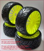 Pneus 1/8 GT RADIAL  (4pcs) - choix de dureté