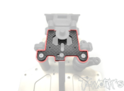 Platine sauve-servo carbone + cale pour X-Ray XB8 T-WORK'S