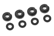 Inserts et rondelles plastiques d'amortisseurs (4+4) SBX-825 CRALLY