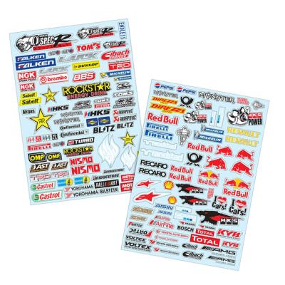 Planche de Stickers (A4) MARQUE DIVERSES (2 feuilles) TEAM-C