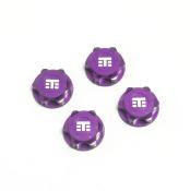 Ecrous de roues fermés PURPLE logo "T" (4) TEKNO-RC