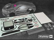 Carrosserie 1/7e P-GT3R 1.5mm pour ARRMA Infraction/Limitless (Pré-découpé-non peinte) BITTYDESIGN