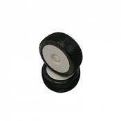 Pneus TT 1/8 Bangkok V2 SuperSoft sur jantes blanches (2) HOT-RACE