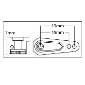 Palonnier de direction Noir "plat" SRT