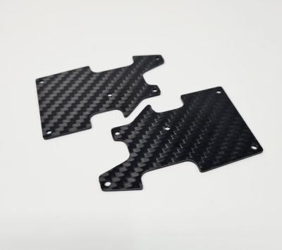 Renforts de triangles arrière carbone 1.5mm pour Hobao Hyper VS / VS2 (2) LR PROD