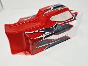 CARROSSERIE S15 BLANC/GUN METAL/ROUGE PEINTE POUR TEKNO EB48 2.0 J-CONCEPTS