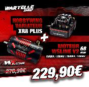 Combo Variateur XR8 PLUS 150 Amp + Moteur 4268 V2 (KV au choix) WS-LINE