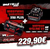 Combo Variateur XR8 PLUS 150 Amp + Moteur 4268 V2 (KV au choix) WS-LINE