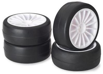 Pneus piste (jantes 20 bâtons blanches) (4) ABSIMA