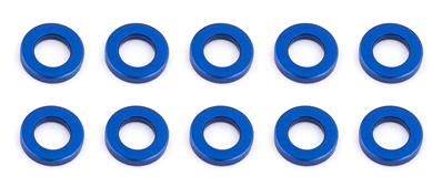 Rondelles aluminiums bleues 5.5 x 1.1mm (10)