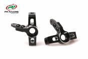Kit fusées avants aluminiums + équerres carbone 4x4 PR Racing