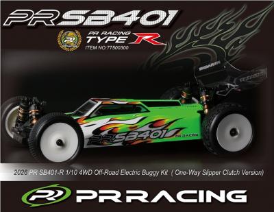 Buggy 1/10 SB401-R 2026 4wd Carpet (one way slipper) (voiture seule) PR-RACING