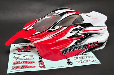 Carrosserie peinte rouge Hyper-VS HOBAO RACING