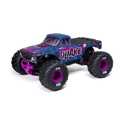 Monster 1/10 QUAKE 223S DSC 2WD RTR Brushless Monster Truck, Purple ARRMA