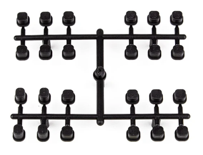 Inserts de triangles noirs plastiques RB10 FT TEAM-ASSOCIATED