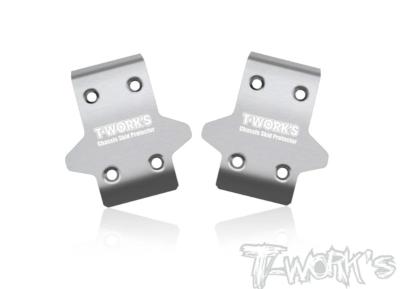 Sabot de protection de chassis Inox Avt. pour HB d8/e8 (2pcs) T-WORKS