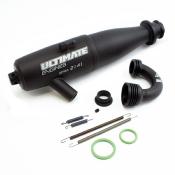 Ligne d'échappement noire HD 2141 Fast-Lock Ultimate Racing