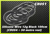 Fil silicone gauge 12 noir (1m) CORE-RC