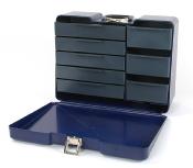Valise 8 tiroirs bleue