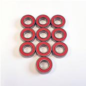 Set de Roulements 8x16x5mm étanches rouges SWORKZ