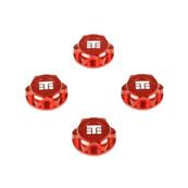 Ecrous de roues fermés rouges "T" (4) TEKNO-RC
