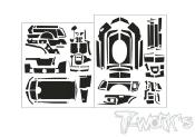 Stickers 3D Carbone pour Sanwa MT-R (la planche) T-WORK'S